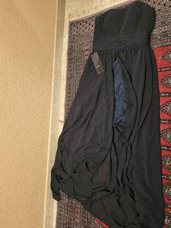 Abito lungo da sera IziDress blu scuro taglia S