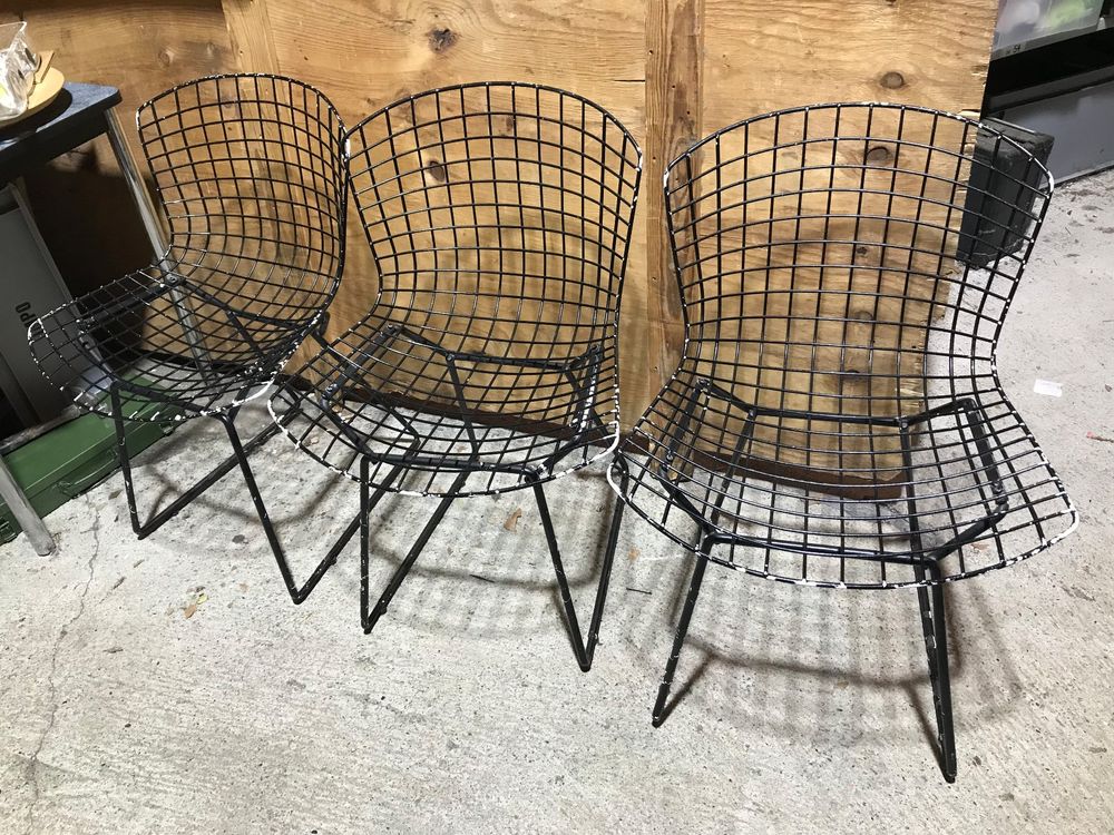 3 Stk. Metallstühle Wire Chair Vitra ? Kaufen auf Ricardo