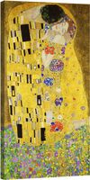 GUSTAV KLIMT IL BACIO 60X 30 CM STAMPA SU TELA‪‪