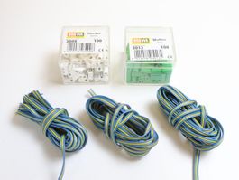 Modellbahn Stecker & Muffen & Kabel - ca. 150-200 Stück