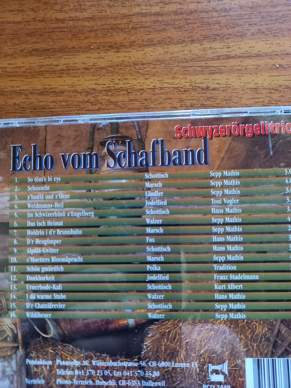 CD: So tönt's bi eys - Schwyzerörgelitrio Echo vom Schafband CD – Usato da Galgenen venduto da Allerlei8854 1