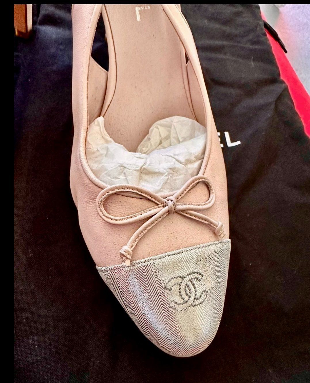 Chanel Scarpe da donna: Chanel-Schuhe, klassisch-elegante High Heels hellrosa silber – Nuovo e nell'imballaggio originale da Genève venduto da Mycollection 2