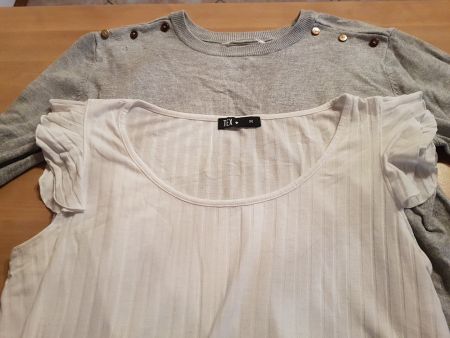 Pull - t-shirt taille M marques Ift et Tex (2)