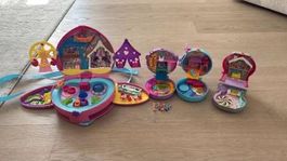Polly Pocket Set Freizeitpark Rucksack & diverse Schatullen