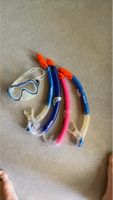 Schnorchelset Maske und 4Schnorchel Kinder/Jugend