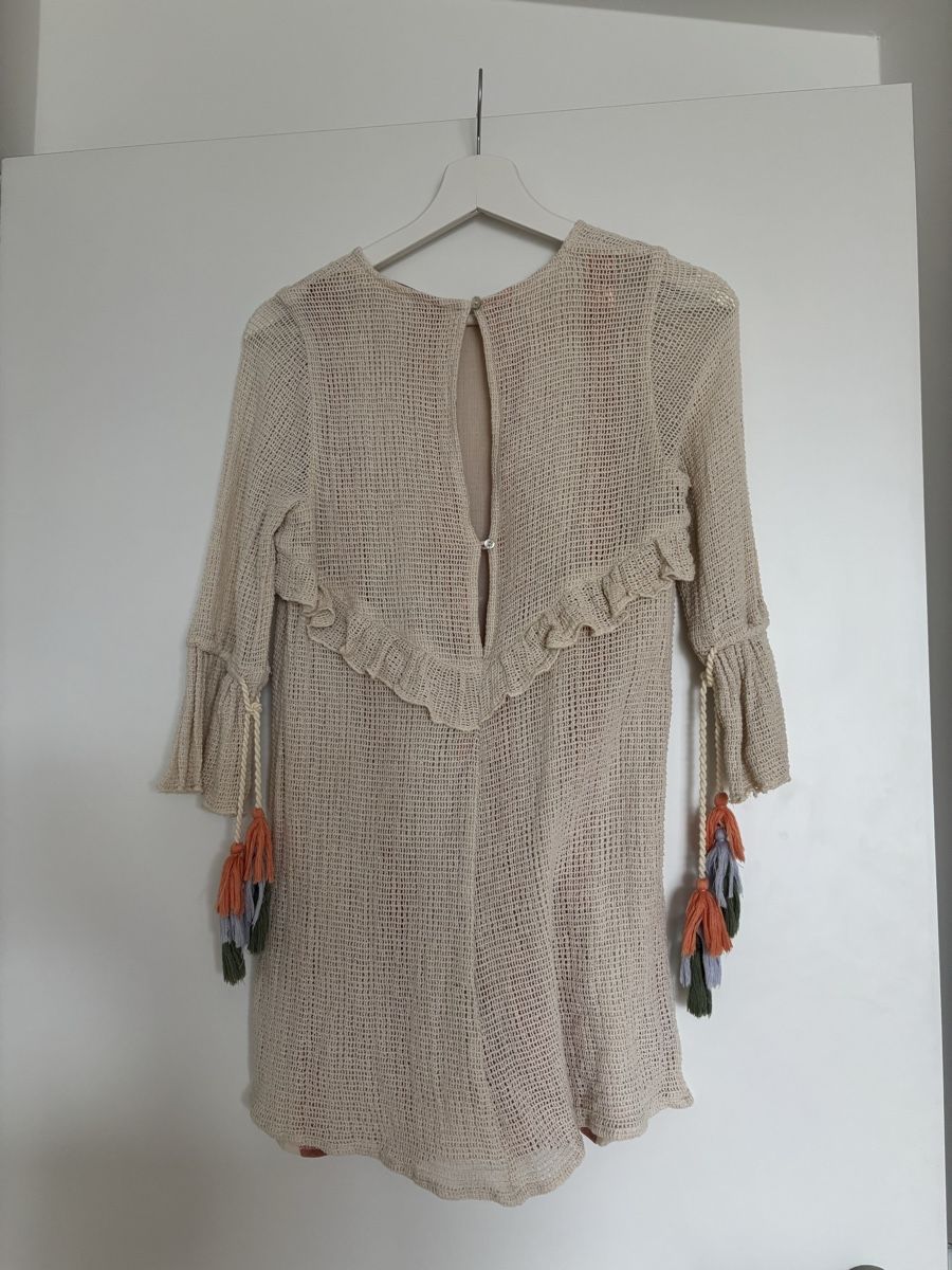 Zara Vestiti: Zara Tunika mit Quasten, Gr. 36 – Usato da Oberhofen Thun'see venduto da janine.70 2
