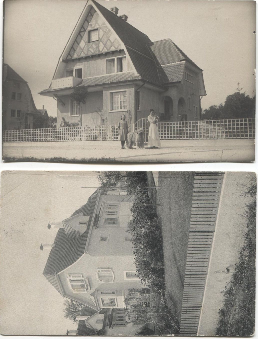 Cartoline postali: RUESCHLIKON ZH 1915 2 Ansichtskarten Gartenstrasse? – Usato da Wil SG venduto da Clanx