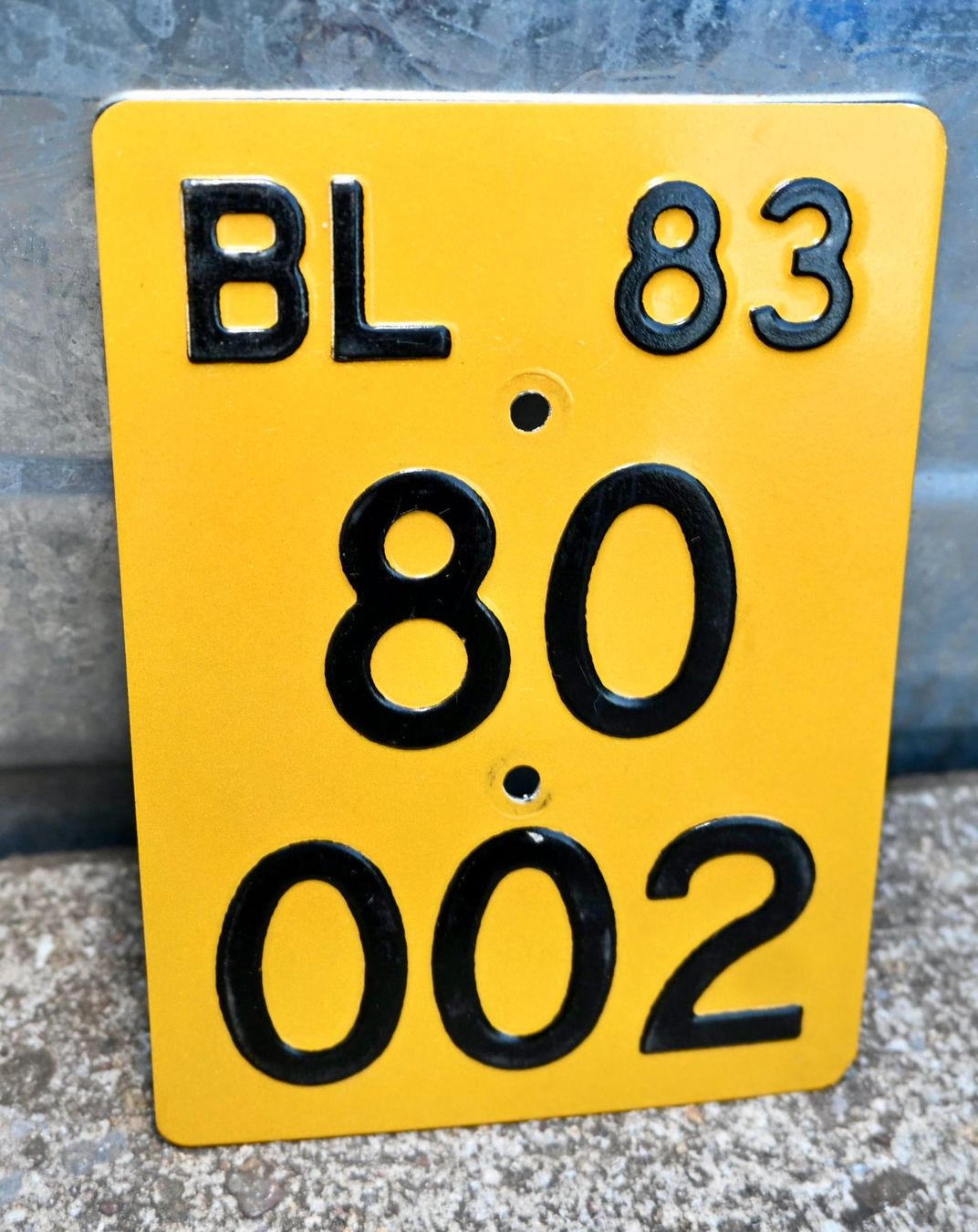 Insegne: Mofanummer BL 83 TÖFFLINUMMER 80002 – Usato da Pfaffhausen venduto da mono_rec 1