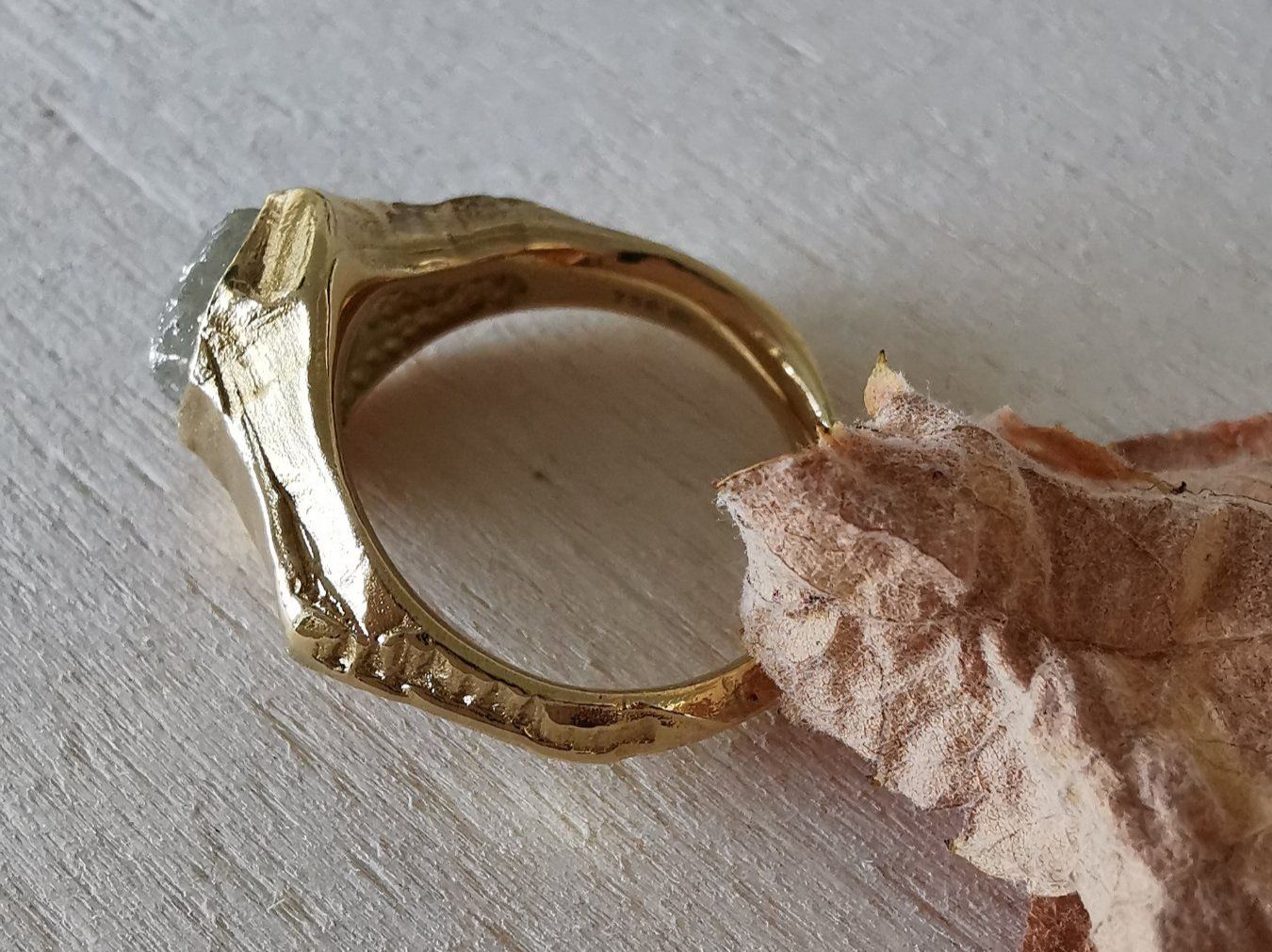 Anelli: 750/-- GG Ring mit Rohdiamant Einzigartiger Schmuck – Nuovo e nell'imballaggio originale da Dierikon venduto da Vittorio57 3