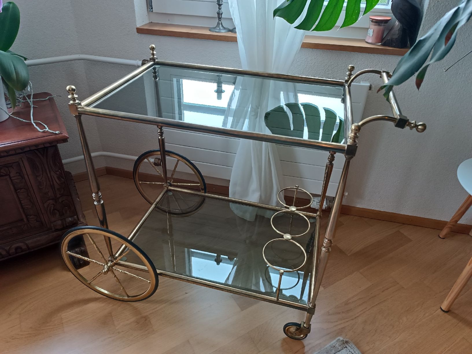Carrelli di servizio: Antiker Servierwagen, Bar Bronze  – Usato da Zweidlen venduto da Oeverlord 2