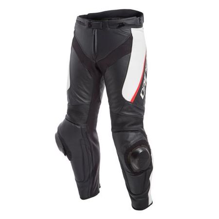 Dainese Lederhose DELTA 3 - schwarz-weiss-rot (Grösse: 54)
