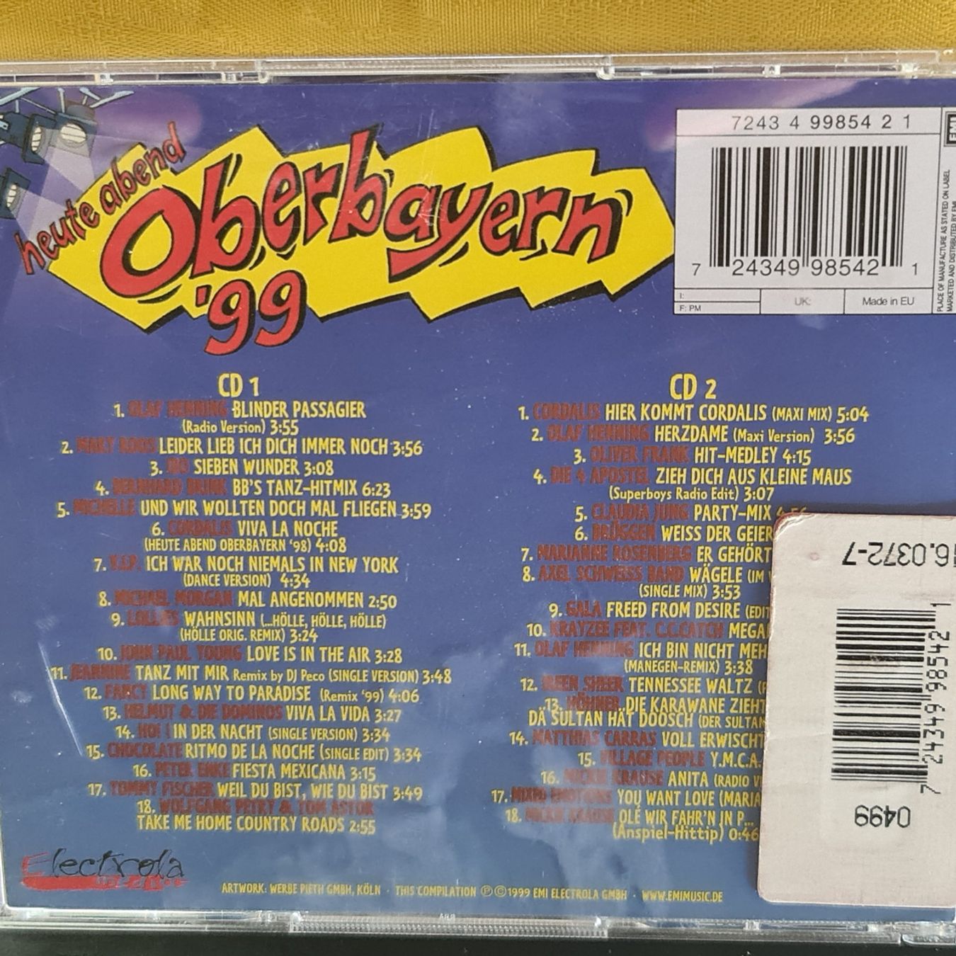 CDs: Heute Abend Oberbayern 99 CD – Gebraucht aus Dintikon von Vexi 1
