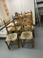 Lot de 6 chaises robustes en bois massif, vintage ✨