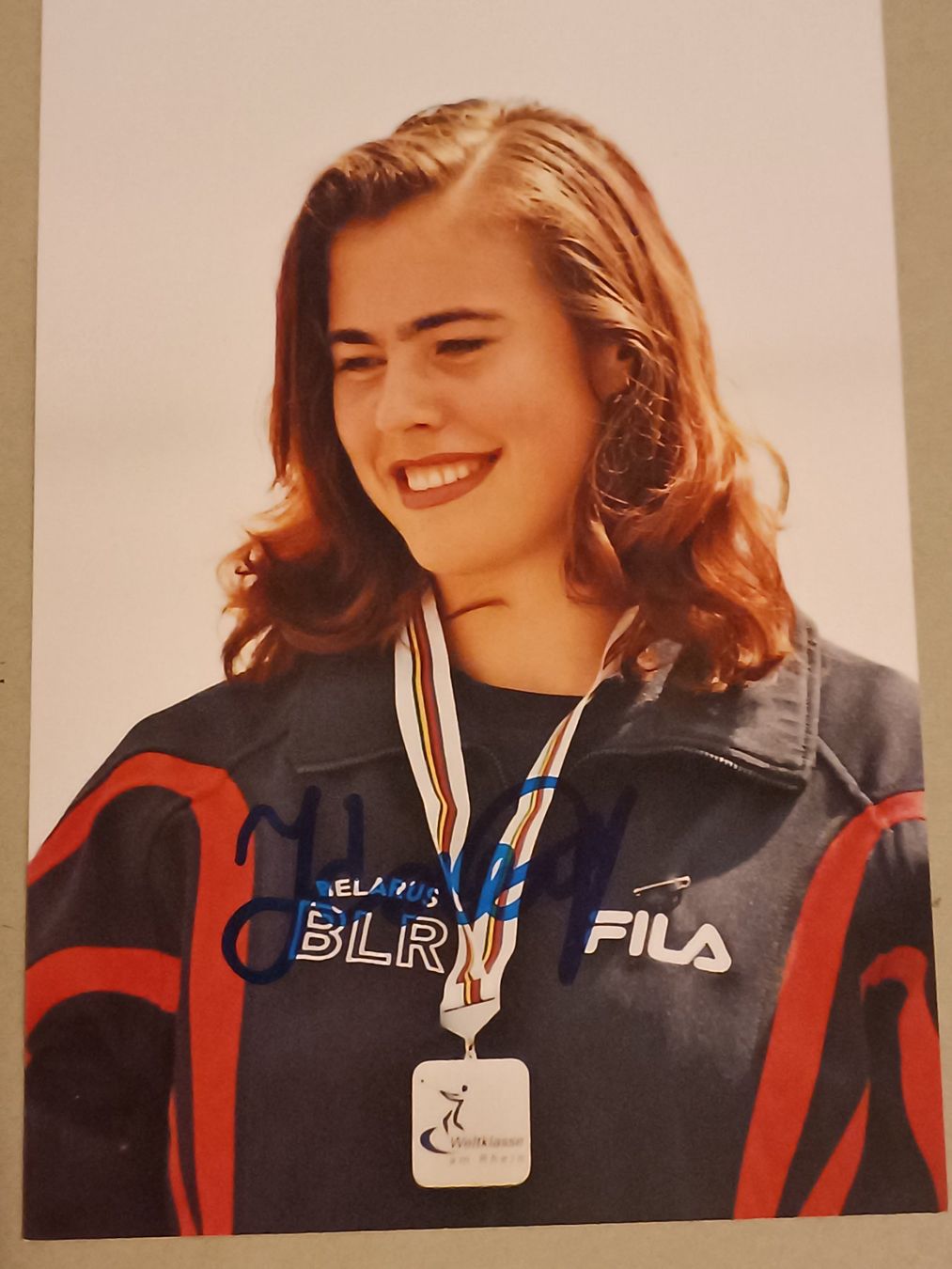 Autografi: Janina  Karoltschy- Leichtathletik - Olympia Gold – Usato da Menziken venduto da Artographs