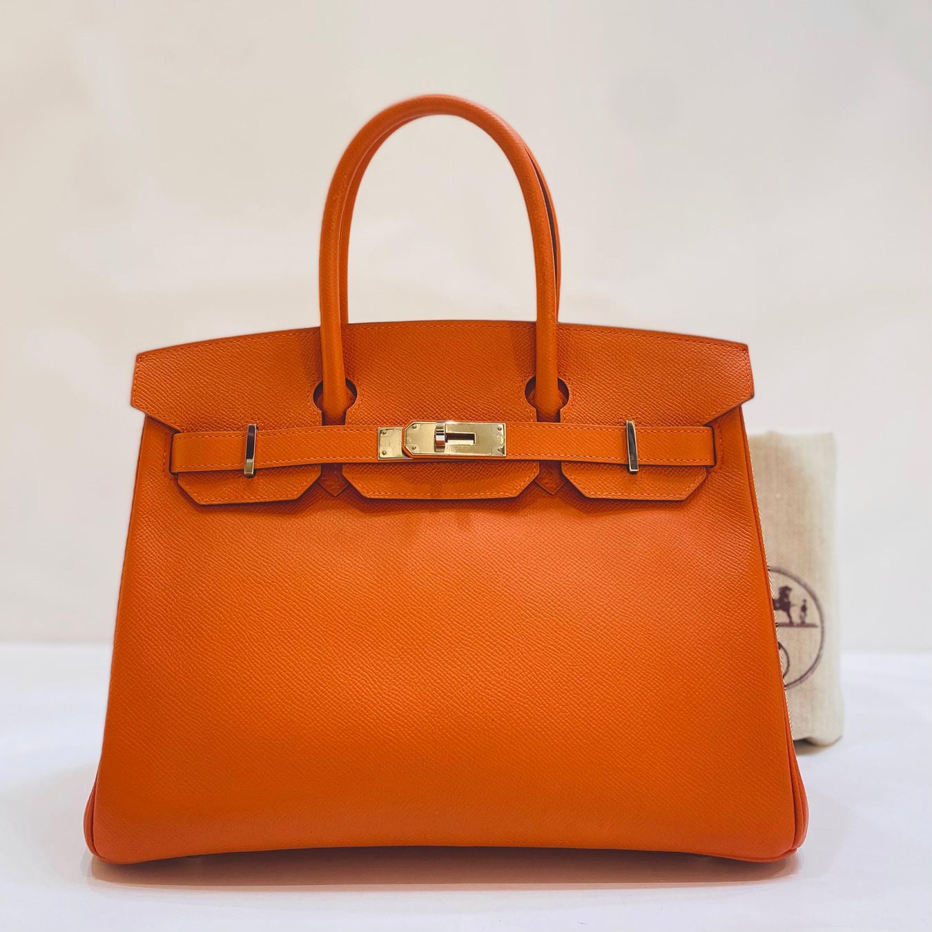 Hermès Borse da donna: Hermes Birkin 30 Orange Epsom Phw Q Legitgrails – Usato da Zürich venduto da RoastedCocoNut