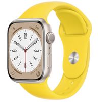 Silikon Armband für Apple Watch 42 / 44 / 45 / 49 mm - Gelb