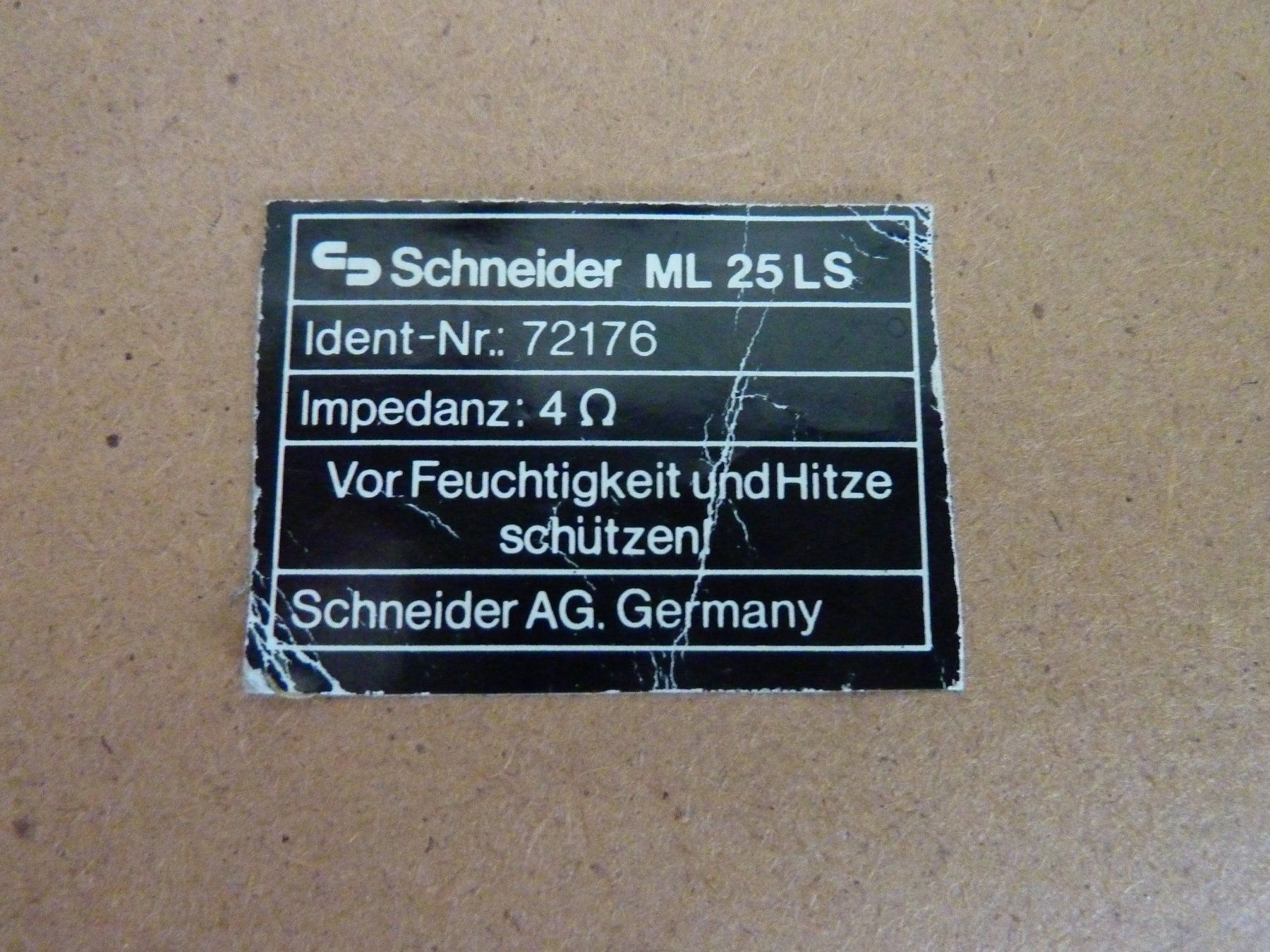 Casse acustiche: Enceintes Schneider ML 25 LS – Usato da Bern venduto da Dedonegro 2
