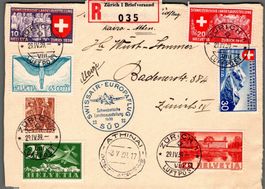 CH - Flugpost - Sonderflug - SF 39.1d - Athen (2. Landung)