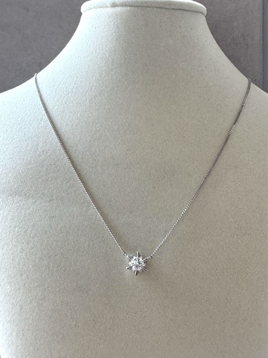 Ketten: Diamant Solitär Kette 0.3ct aus Platin – Gebraucht aus Kriens von hannaandkiko 8