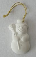 Duftkeramik - Schneemann zum Aufhängen
