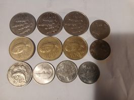 Lot de pièces de monnaie islandaises rares, années 80/90