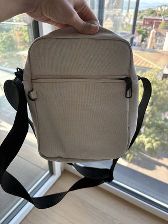 Tasche beige Reisetasche crossbody mit RFID Schutz Neu
