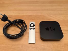 Apple TV 3. Generation mit Fernbedienung und Kabel. Super...