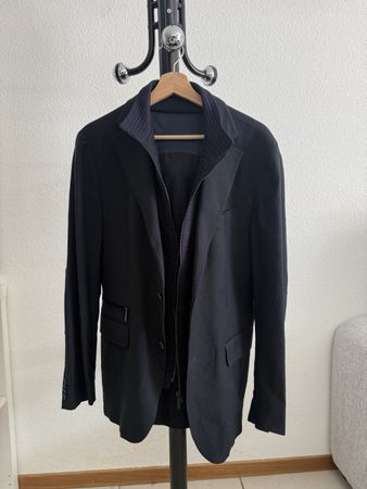 CORNELIANI Jacket Virgin Wool Navy Blue Size M