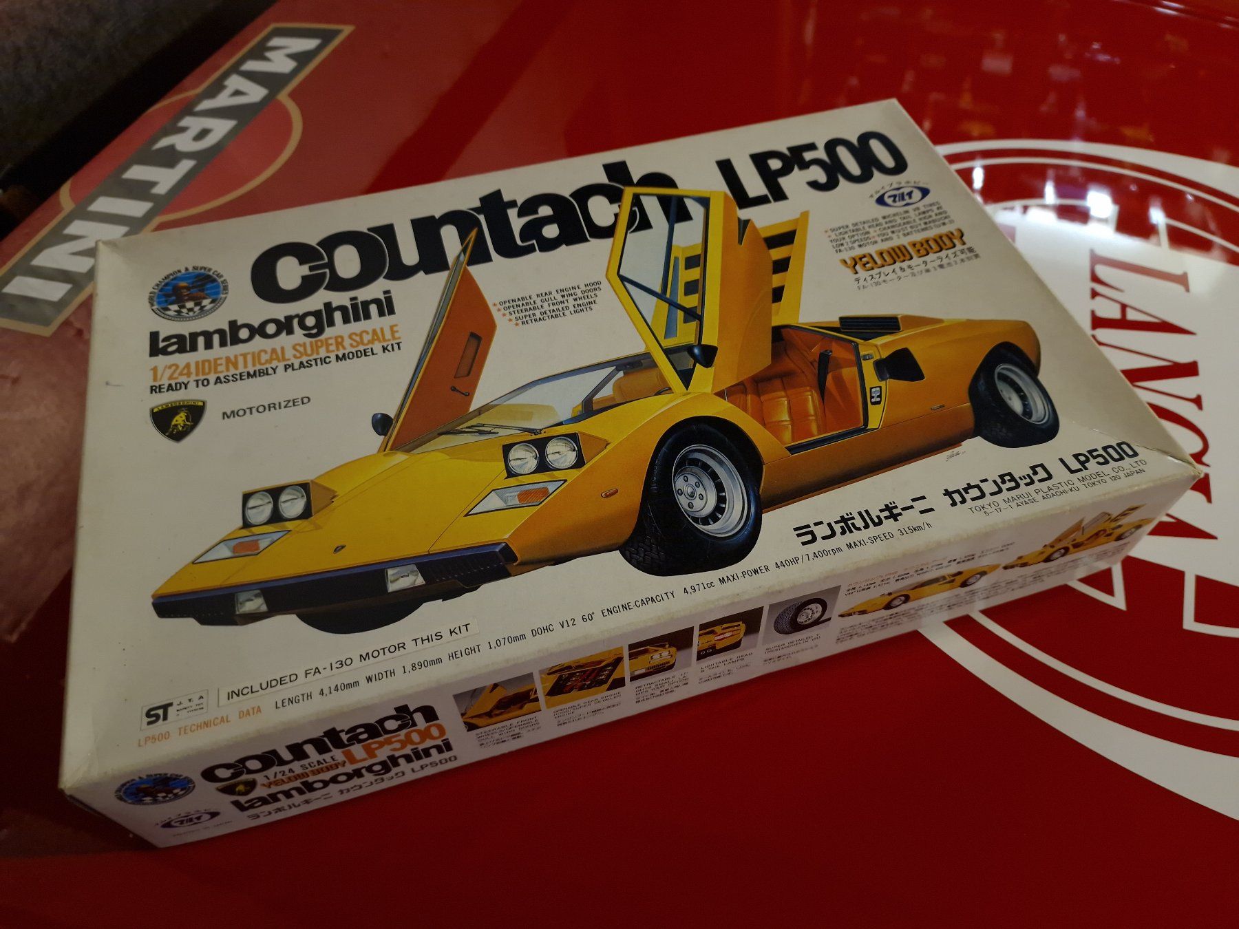 Lamborghini Modellini d'auto: Marui 1/24 Lamborghini Countach LP 500 – Nuovo e nell'imballaggio originale da Felben-Wellhausen venduto da mac.ital 3