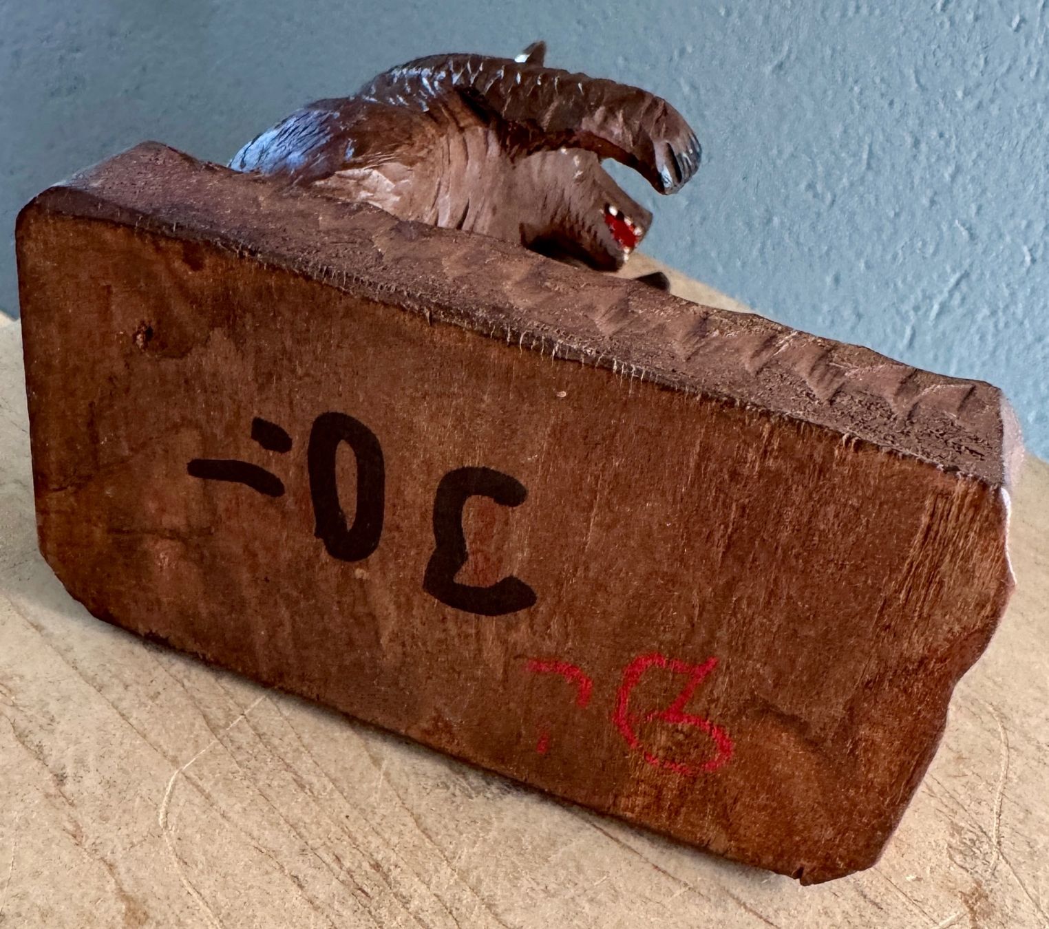 Figuren: Figur Brienzer Schnitzerei Holz BÄR Pfeifenhalter – Gebraucht aus Rothrist von Luckywinner 3