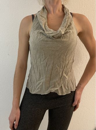 Top elegante con gola Made in Italy taglia S/M