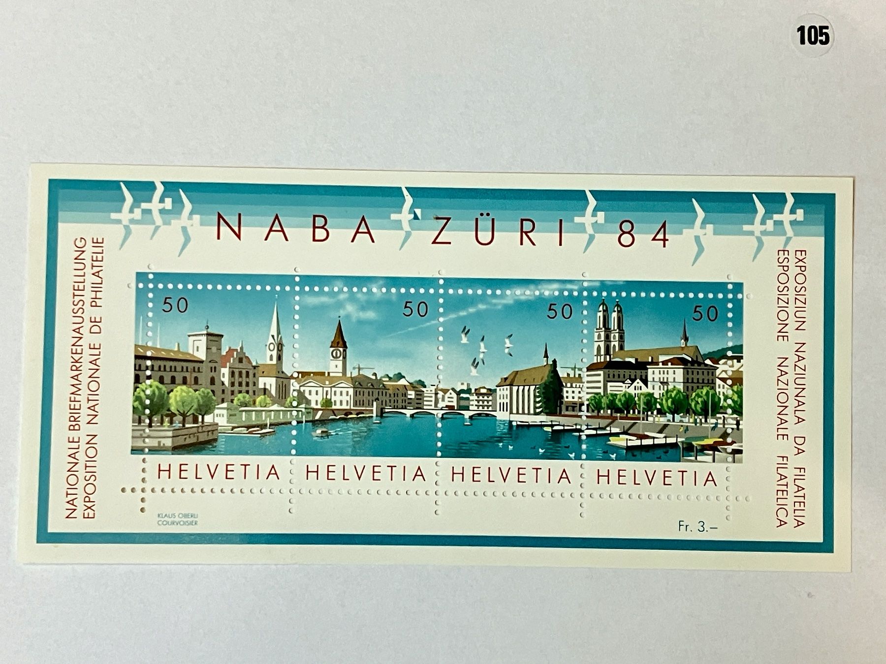 Alle Briefmarken: NABA Block 1984 – Gebraucht aus Horw von luzernicus 1