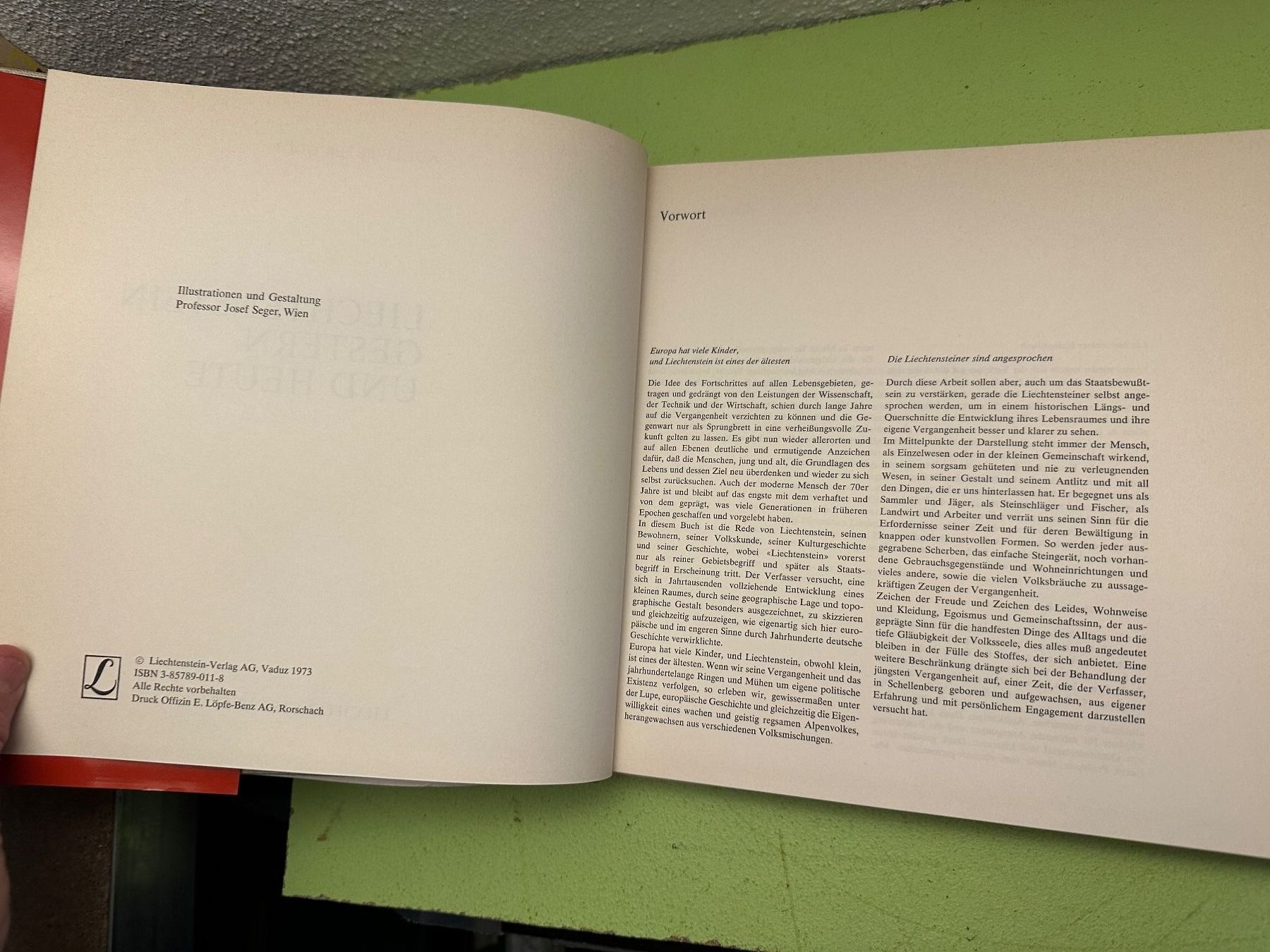 Livres: Adulf Peter Goop: Liechtenstein. Gestern und heute. – D'occasion à Zürich par allp 3