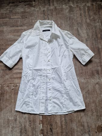 schöne taillierte weisse Bluse Gr.32