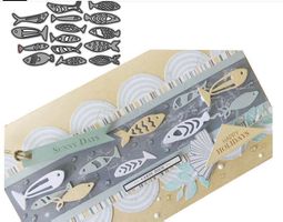Neues Stanzschablonen-Set viele Fischli  Neu