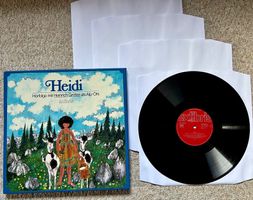 HEIDI Heinrich Gretler Johanna Spyri 4 LP GEWASCHEN Komplett