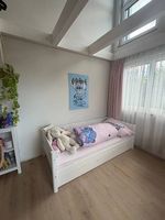 1x Flexa White Daybed mit Ausziehbett, 90×200 cm, weiss