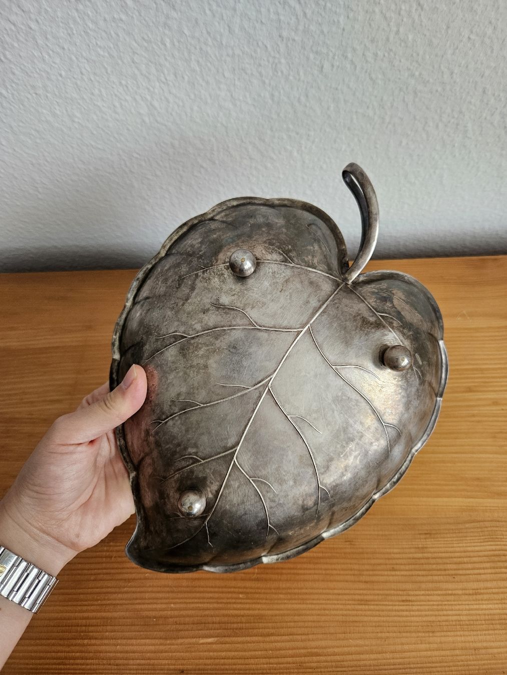 Coupes: Schale in Blatt Form | wahrsch. Messing versilbert – D'occasion à Wiezikon b.Sirnach par wiezikon.vintage 1