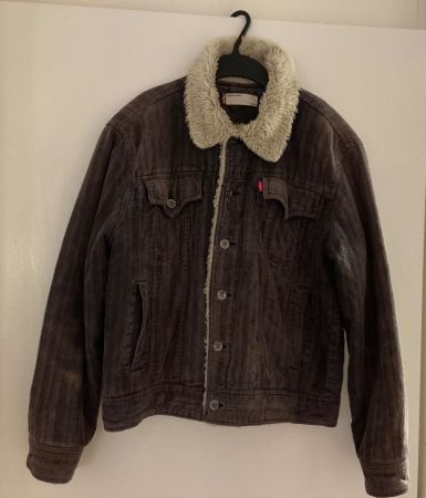 Levi's Vintage Cord Truckerjacke mit Teddyfutter, Grösse L