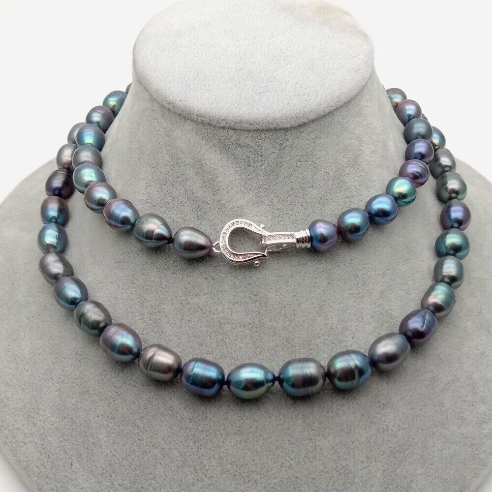 Ketten: Lua 90 cm schwarz Perlen Kette Collier Style Echt Perle Noir – Neu (gemäss Beschreibung) aus Prilly von ilyria73 1