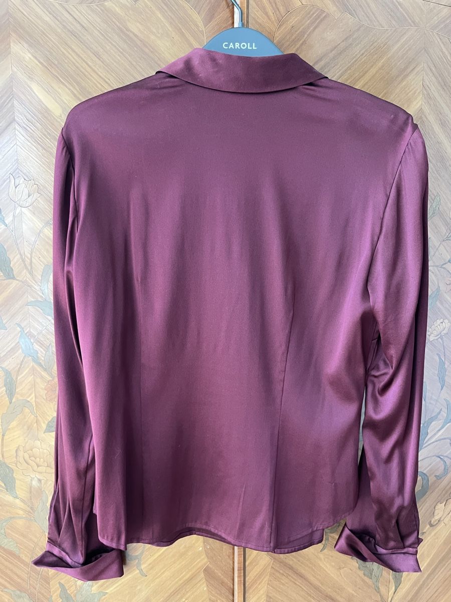 Camicette: Chemise en soie Bordeaux – Usato da Chêne-Bougeries venduto da lis_cww5 2