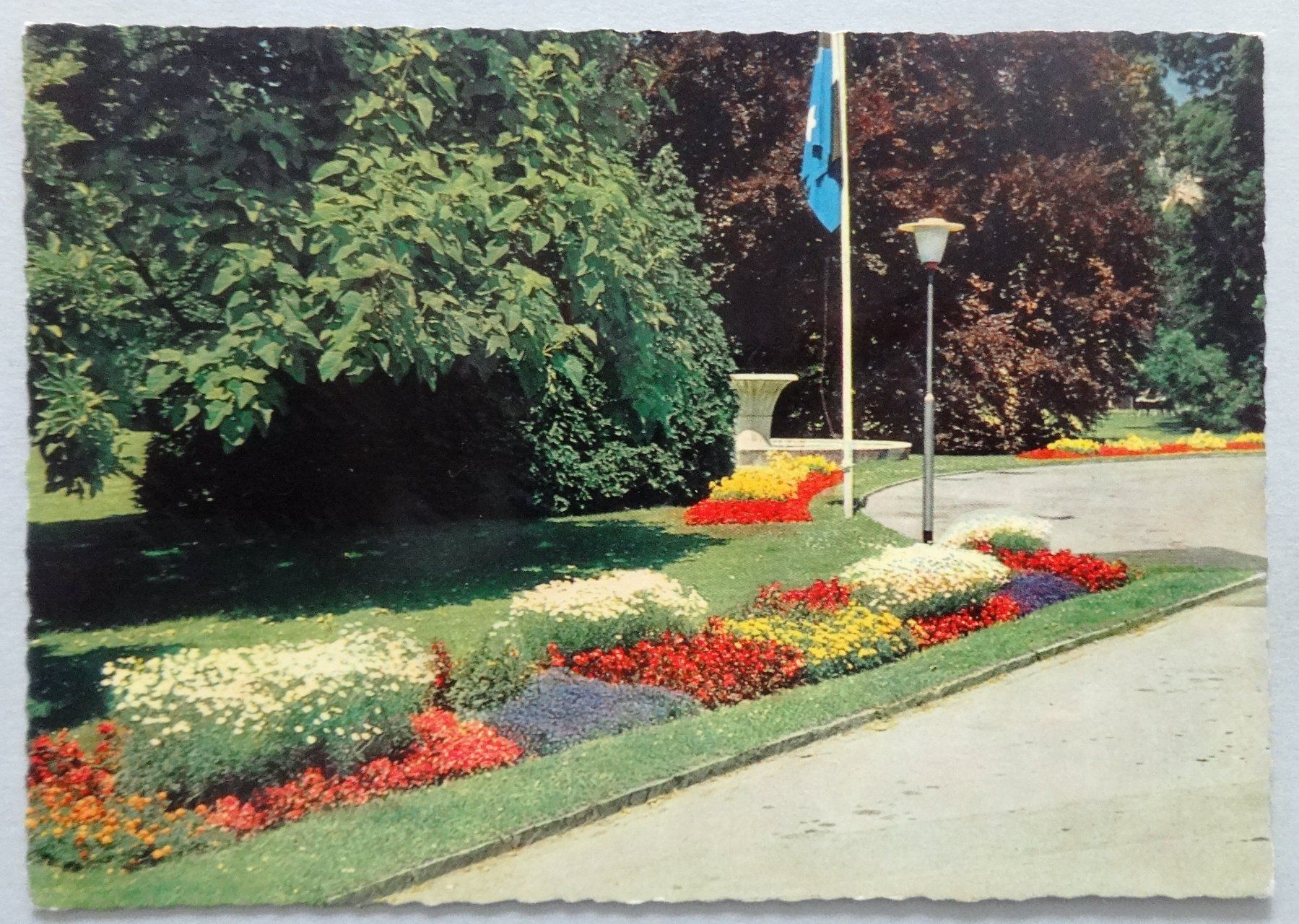 Ansichtskarten: Baden, Kursaalpark – Gebraucht aus Fétigny von Billy2miny