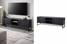 TV Möbel in Eiche schwarz