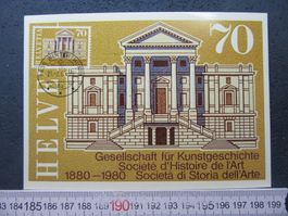 WINTERTHUR GES. FÜR KUNSTGESCHICHTE 1880-1980 FDC AK ZH