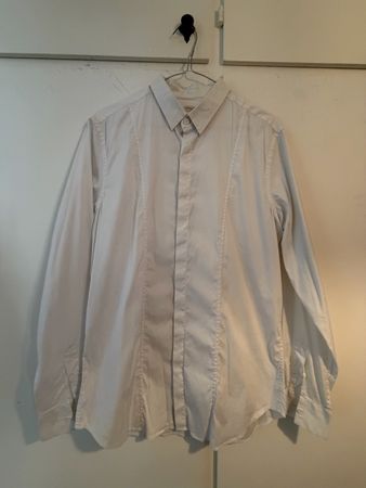 Camicia Paolo Pecora Milano 40/15 3/4 bianco 100% cotone