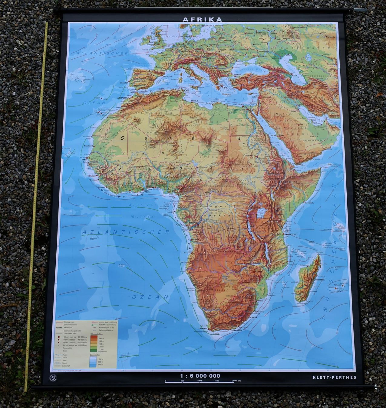 Cartine & Atlanti: XL Schulwandkarte "Afrika" – Usato da Birrwil venduto da brandschatz_birrwil 3