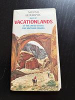 National Geographic Karte Vacationlands USA, Kanada, 1966