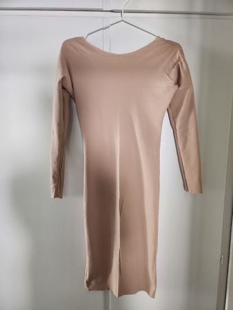 Bodycon Dress Beige Long Sleeve Size S used