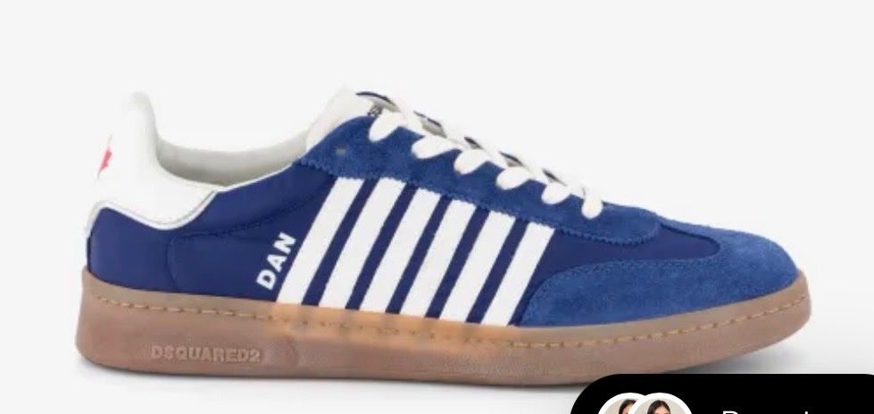 Dsquared2 Scarpe da uomo: Neuer Ledersneaker DSQUARED2 blau 41 – Nuovo (secondo la descrizione) da Ipsach venduto da Wn20133