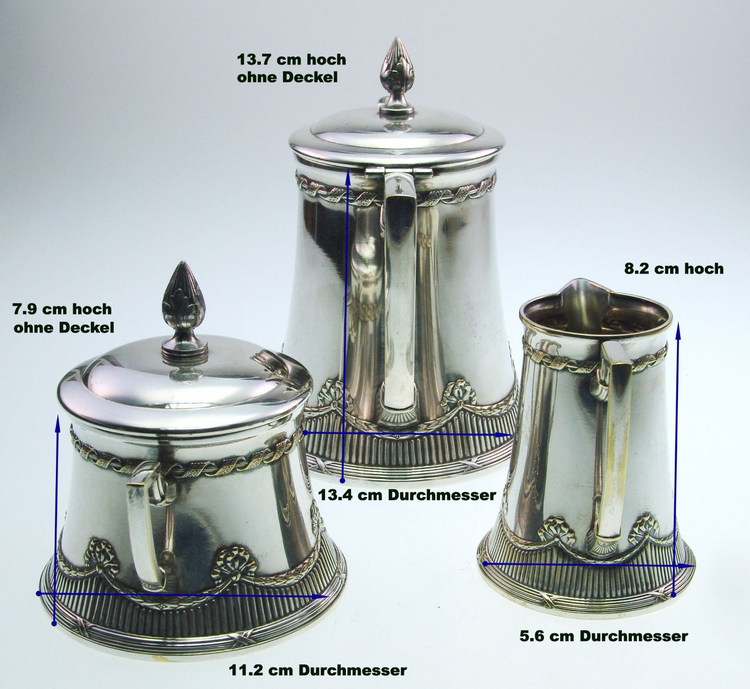 WMF Set di piatti: WMF Kaffee - Servier Set versibert jugendstil Straussenpunze – Usato da Langenthal venduto da TolleGeschenke2026 8